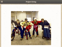 Tablet Screenshot of projectgiving.net